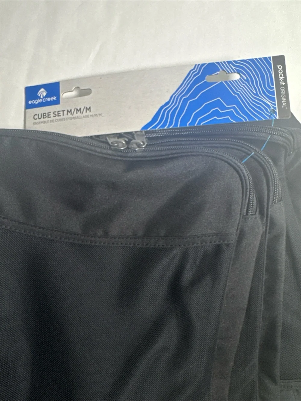 Eagle Creek Black Packing Cube Set - 3pc size M/M/M